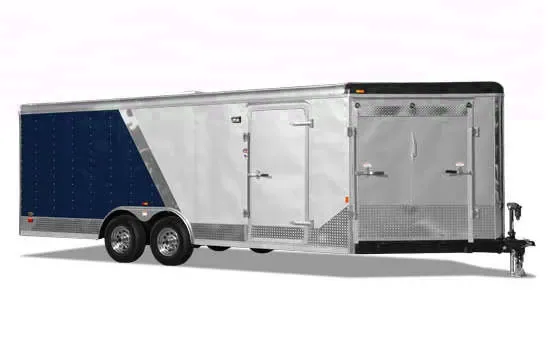 V-nose 26ft Two Tone Snowmobile Trailer
