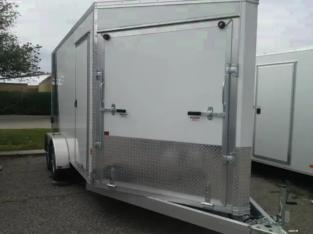 WHITE AND CHARCOAL 16FT SLED HAULER