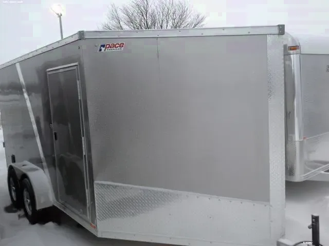 ENCLOSED 16FT ALUMINUM SLED TRAILER