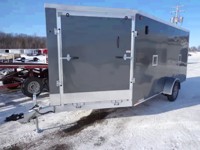 ALUMINUM 19FT SINGLE 3500LB AXLE SNOWMOBILE TRAILER