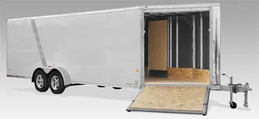 21FT ALUMINUM  ENCLOSED SNOWMOBILE TRAILER