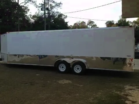 25ft Snowmobile Trailer w/Kick Plate