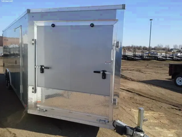 22FT Aluminum Snowmobile Trailer w/Fuel Door