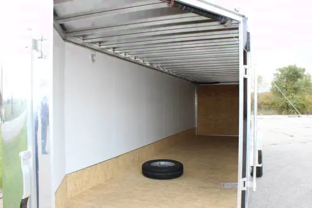 All Aluminum 29ft Black Snowmobile Trailer