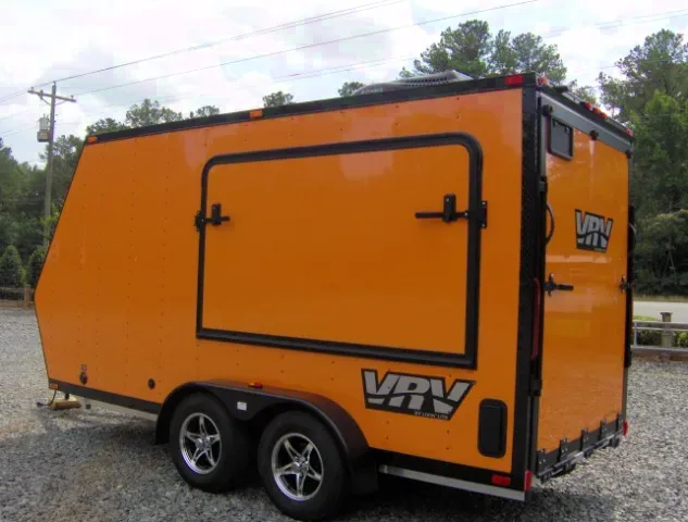 camper enclosed motorcycle cargo trailer toy hauler VRV