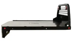 8.6FT Black Truck Bed w/Steel Tread Plate Decking