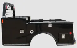 9.4FT BLACK TRUCK BED W/LOCKABLE TOOLBOXES