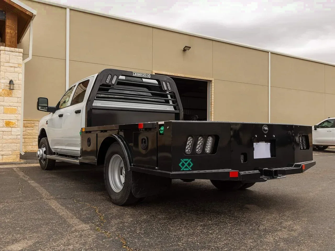 TB0277 - 2025 Legend X Viking V12 RAM Long Bed Dually Skirted 2003+ Flat Bed Body