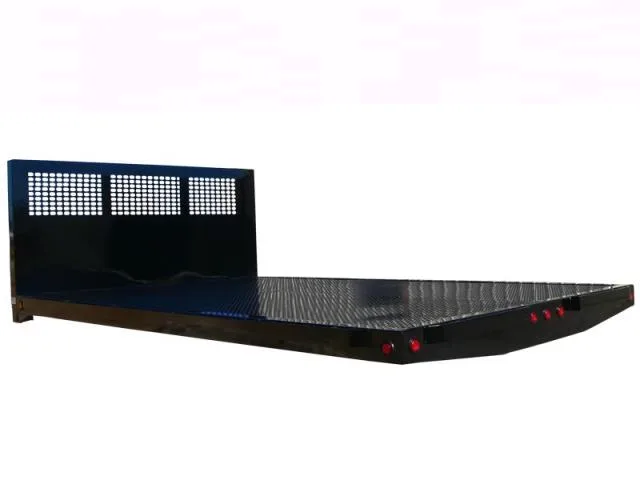Black 18ft Flatbed Truck Bed