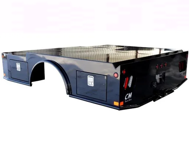 8.6ft Black Truck Bed w/Tool Boxes