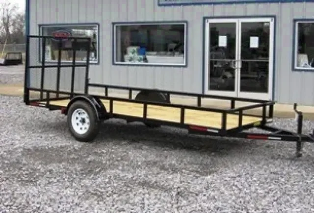 14FT single AXLE UTILITY-WOOD DECKING
