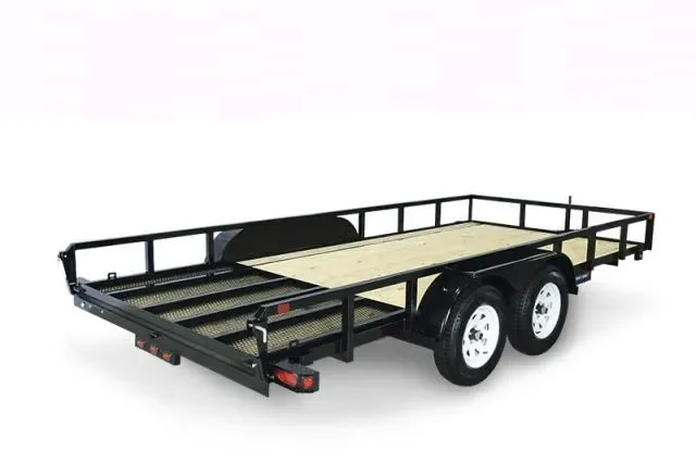Tandem Axle Black Steel Frame 14ft Utility Trailer