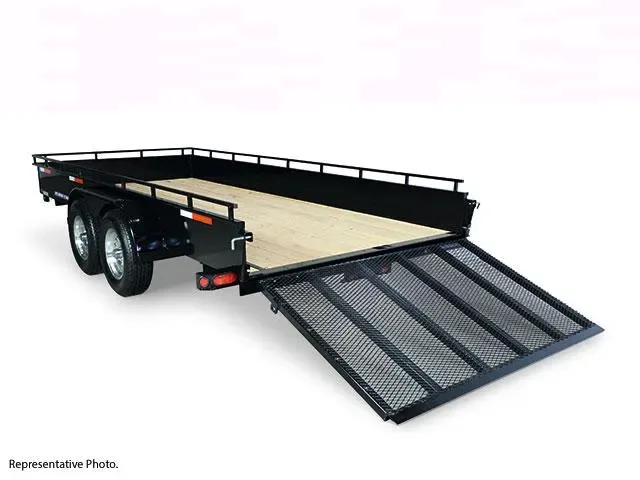Steel Side 16ft andem Axle Utility Trailer