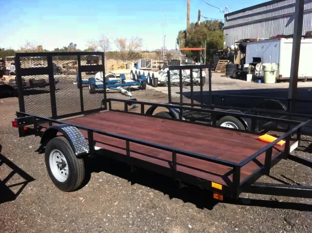 10FT Utility Trailer Treated Lumber Flooring
