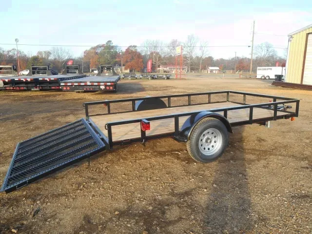12ft Single Axle Utility Trailer w/Ramp Gate