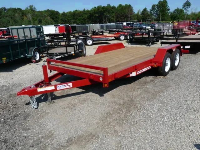 RED 16FT BP EQUIPMENT TRAILER
