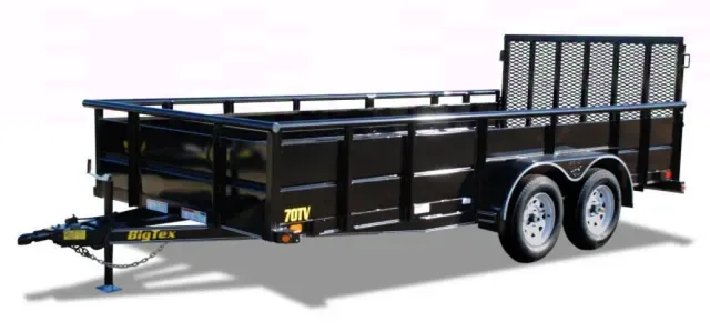 16ft Utility Trailer w/Solid Sides