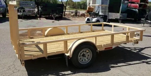 10ft Tan SA Utility Trailer w/Ramp