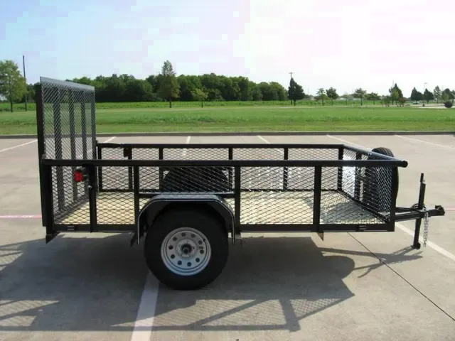 SA 10ft Black Utility Trailer w/Ramp Gate