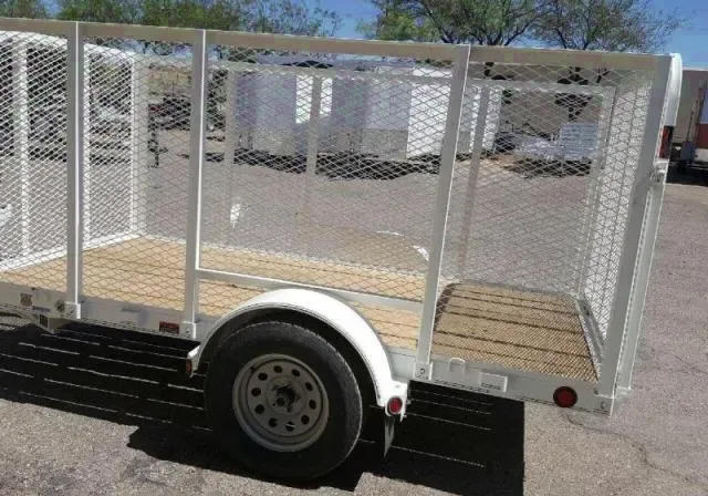 8ft Landscape Trailer w/Expanded Metal Sides