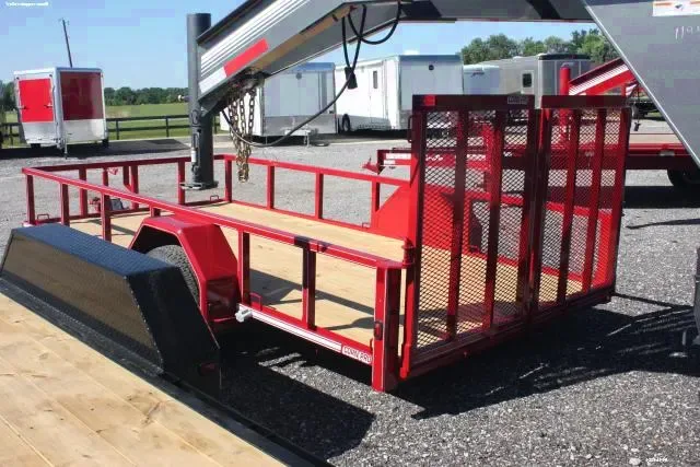 12ft Red SA Utility Trailer w/Wood Floor
