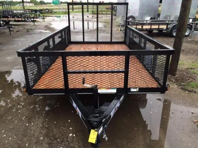 12ft Black Utility Trailer