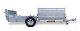 14ft  Aluminum Utility Trailer w/Side Ramp