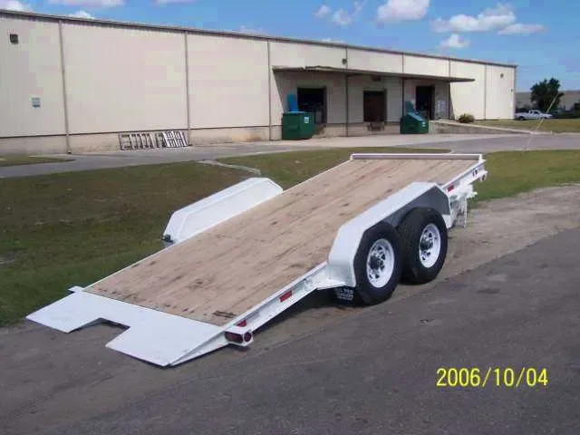 16ft White Full Tilt Bed Equipment