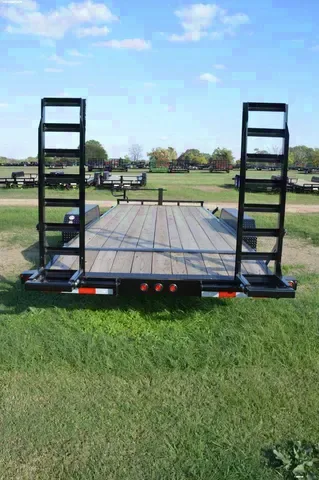 20ft Black Equipment Trailer w/Ramps