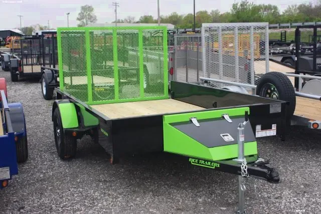 10ft Green Utility Trailer with Storage Box