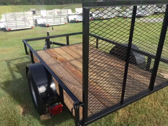 8ft SA Black Utility Trailer w/Gate