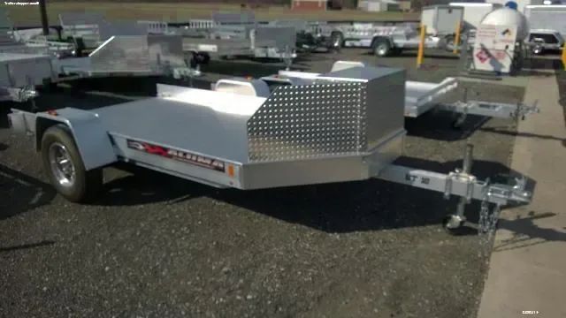 10ft Utility Trailer w/Pull Out Aluminum Ramps