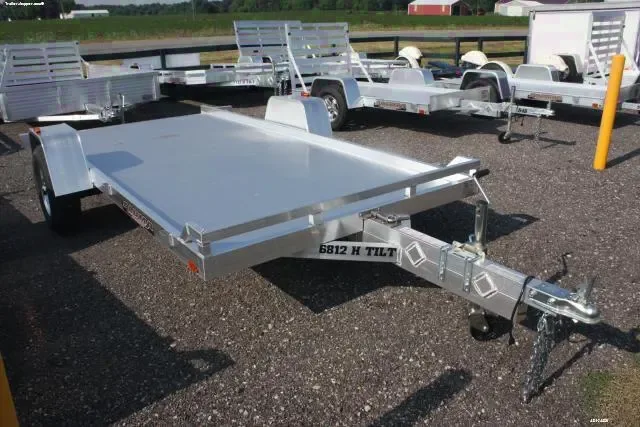 12ft Silver SA Tilt Bed  Utility Trailer