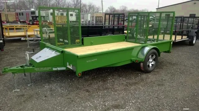 12FT UTILITY SIDE GATE GREEN STEEL FRAME