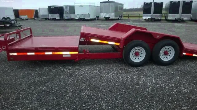 18ft Tilt Utility Trailer 14K Red