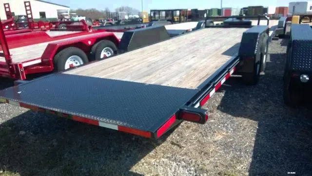 24ft Full Tilt Bed Tandem Axle Utility Trailer