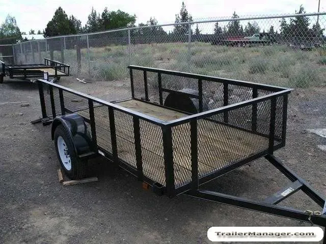 10FT UTILITY TRAILER W/TALL MESH SIDES