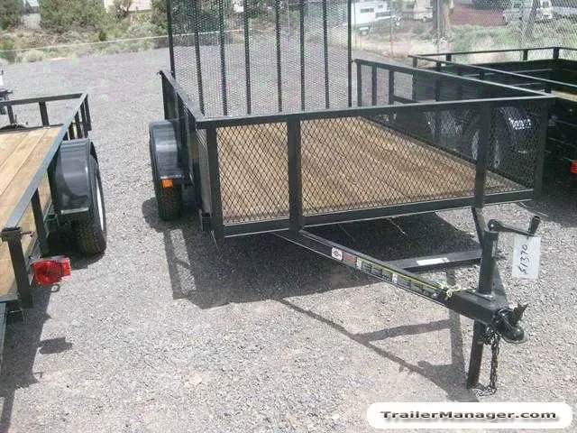 10ft Utility Trailer w/Expanded Metal Sides