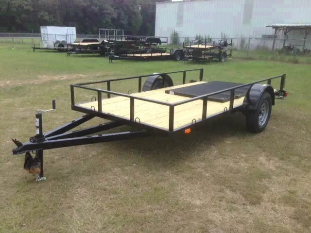 12FT BLACK SA OPEN UTILITY TRAILER