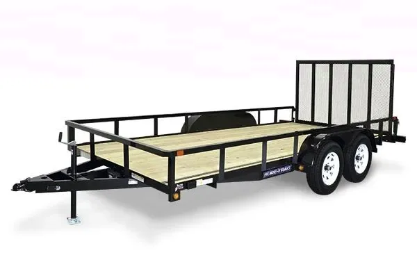14ft Black TA Utility Trailer w/Ramp