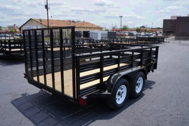 14FT HIGH SLAT SIDES  UTILITY TRAILER