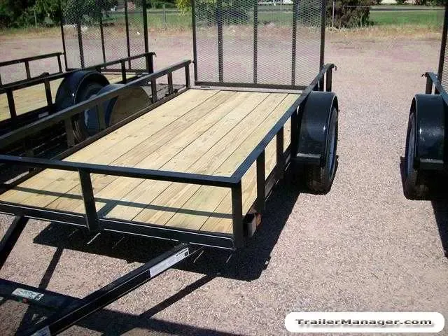 10FT PIPE TOP RAIL SA UTILITY TRAILER