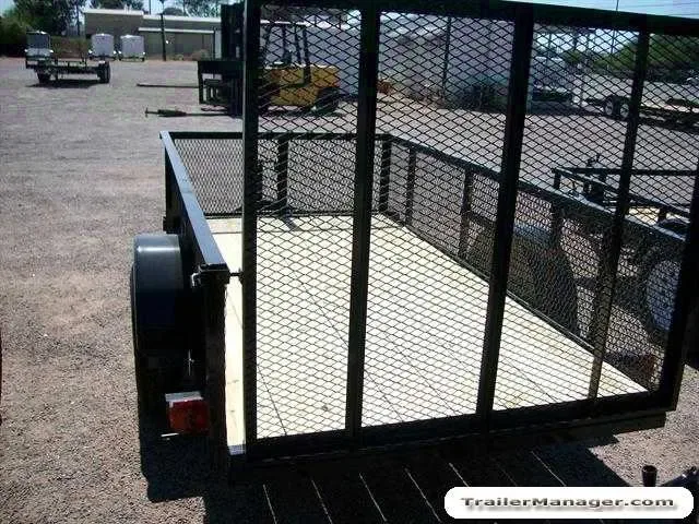 10ft Single Axle Utility Trailer w/15 inch Tires