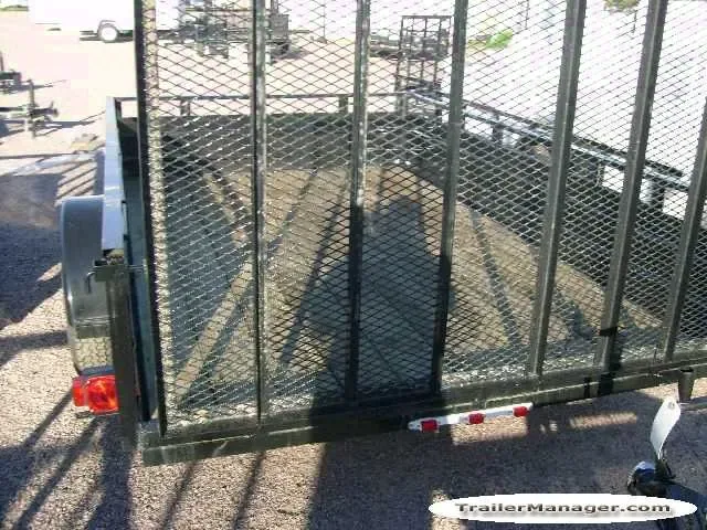 10ft Single Axle Black-Solid Side