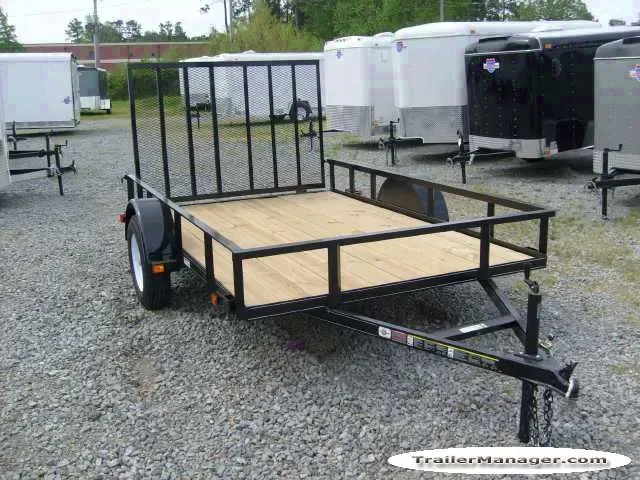 10FT SA UTILITY TRAILER W/PIPE TOP RAIL