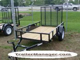 8ft Utility Trailer w/Steel Frame