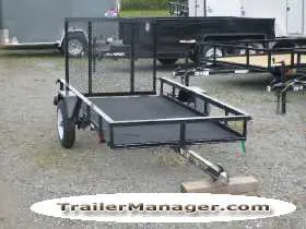8FT Single Axle Mesh Utility Trailer
