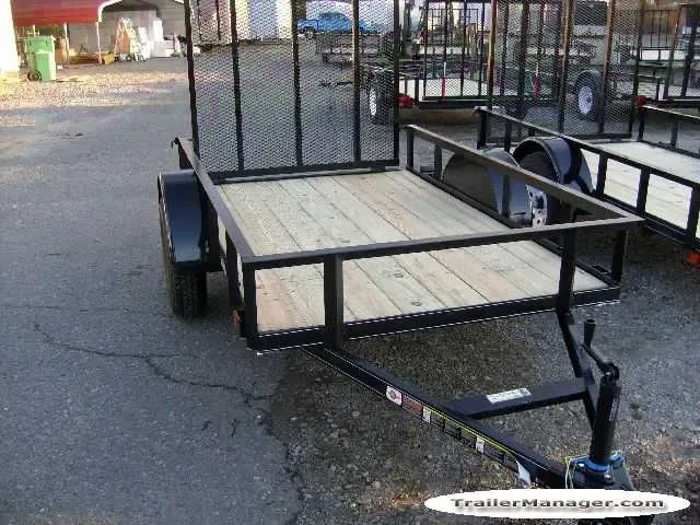 Utility Trailer 12ft Single Axle Black