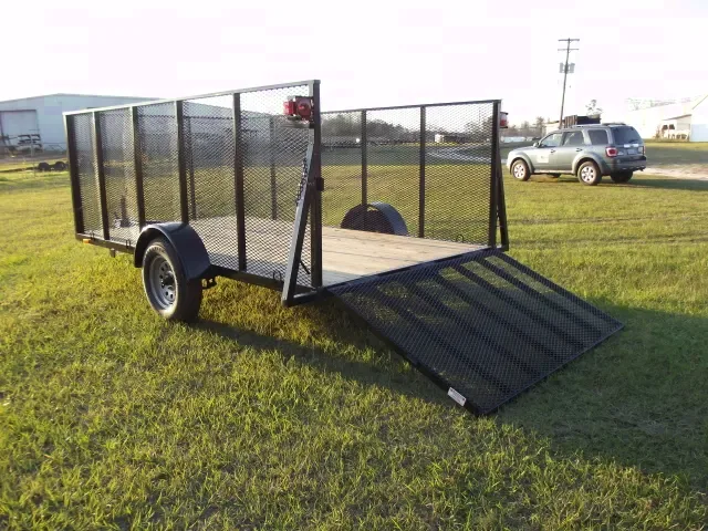 12FT SA UTILITY TRAILER W/ 4 FOOT MESH SIDES