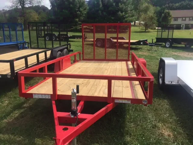 12 FT RED SA UTILITY TRAILER W/GATE